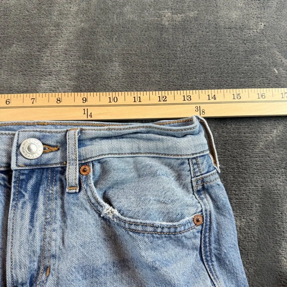 American Eagle Women's‎ Jeans 90's Bootcut Mid Rise Size 4 Regular Distressed